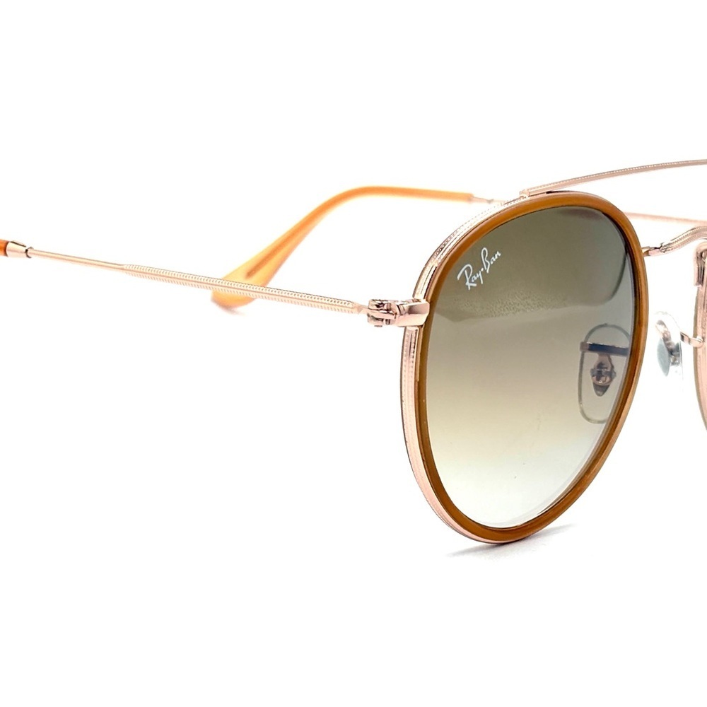 Ray-Ban Rb3648 Marshal 9070/51 Gold Gradient Brown 51mm Double Bridge - Picture 13 of 15